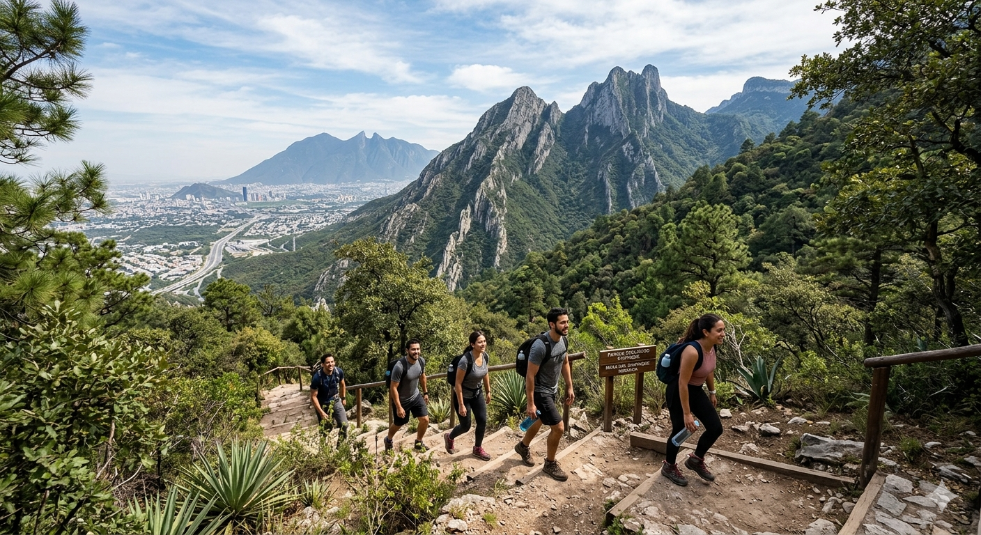 El parque ecológico chipinque.